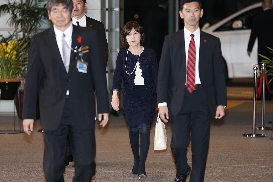 2012年12月26日，時任行政改革大臣的稻田朋美。