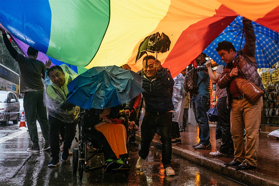 2016年11月26日，香港同志游行。