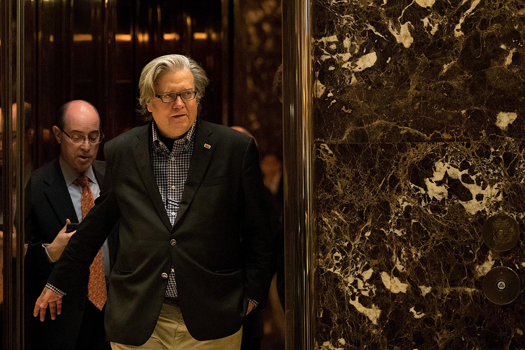 Breitbart前总经理班农（Stephen Bannon）。