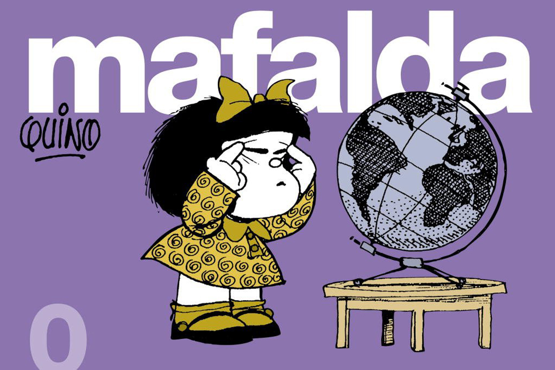 阿根廷漫畫家季諾(Quino)作品《Mafalda》封面。