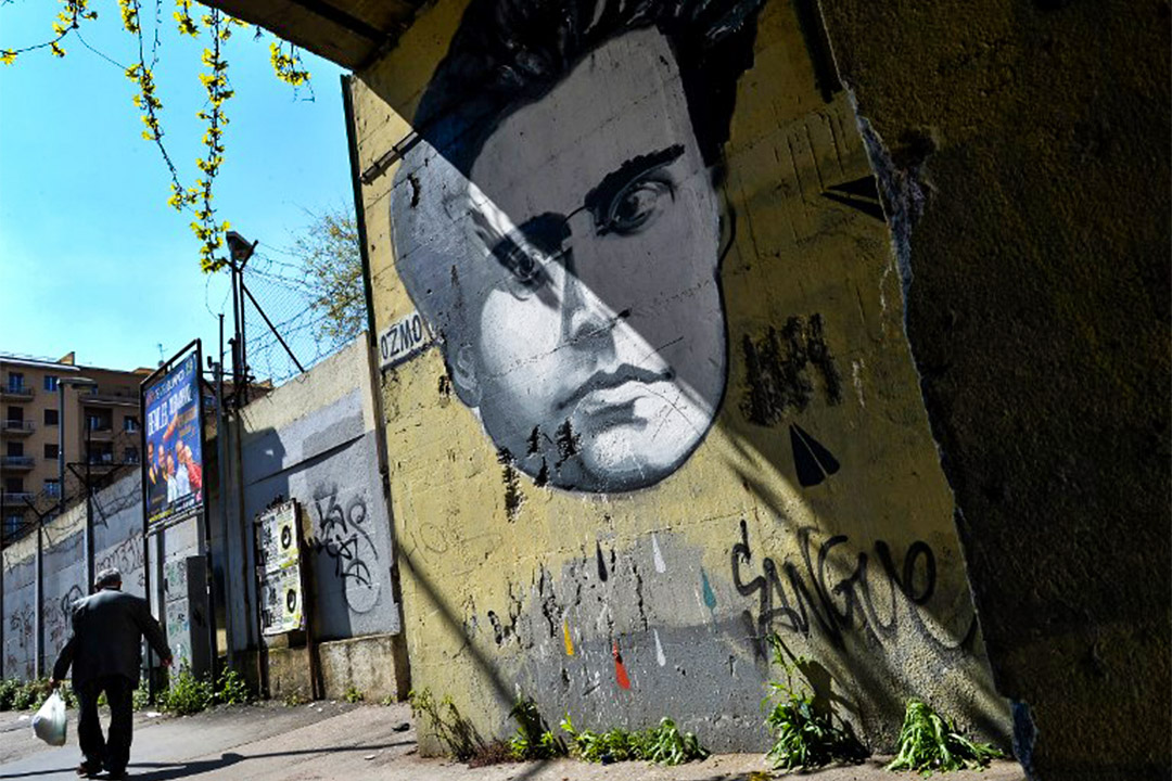 義大利共產主義思想家葛蘭西 (Antonio Gramsci) 塗鴉。