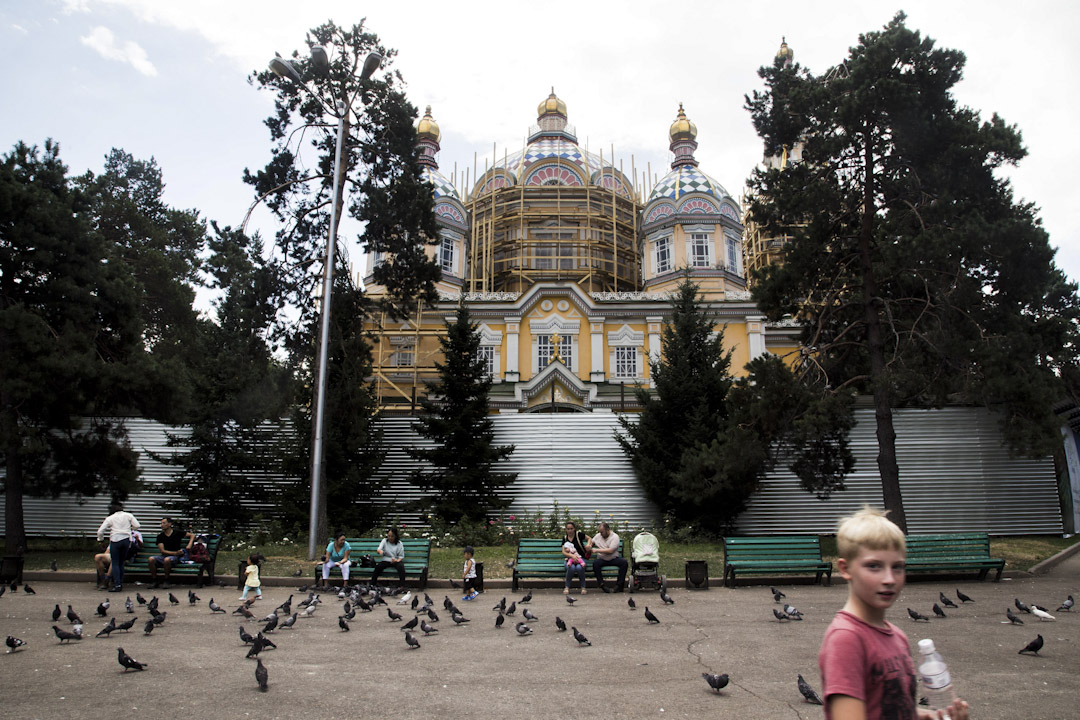 阿拉木圖（Almaty）的東正教堂 Zenkov Cathedral 又名升天主教座堂（Ascension Cathedral），建於1907 年，是現時世界第二高的木造建築物。