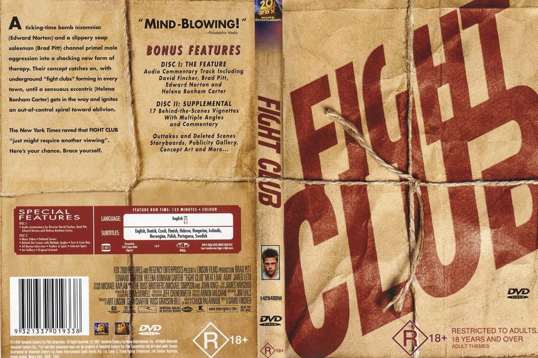 《Fight Club》DVD封面。