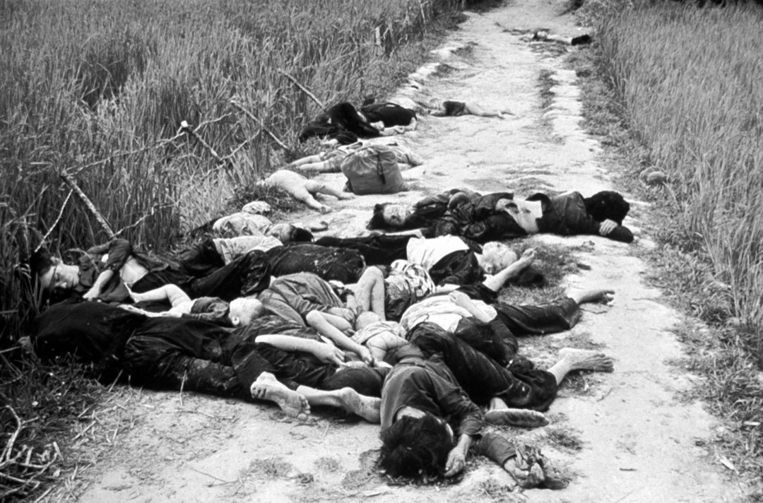 3月16日，美軍步兵在越南廣義省美萊村（My Lai）進行屠殺，遇害者包括男女老幼和嬰兒，亦有輪姦女性和肢解屍體。