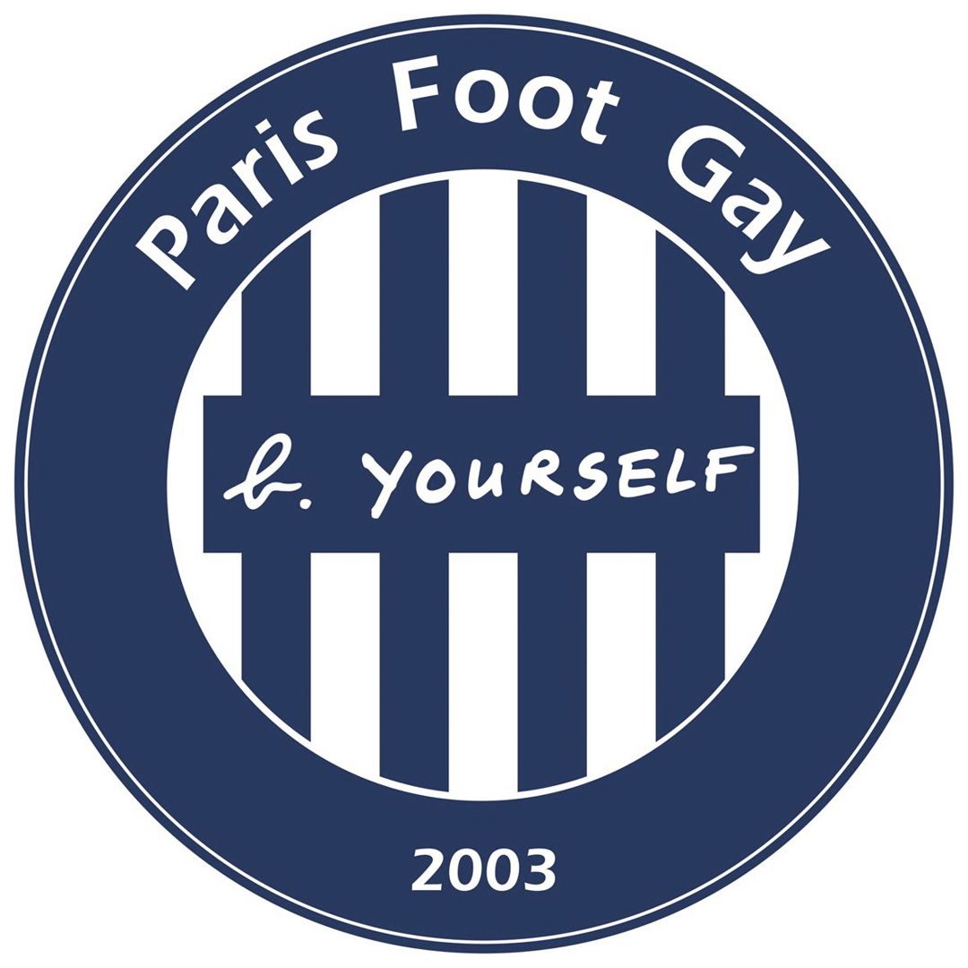 “巴黎同性恋足球俱乐部”（Paris Foot Gay）的队徽。