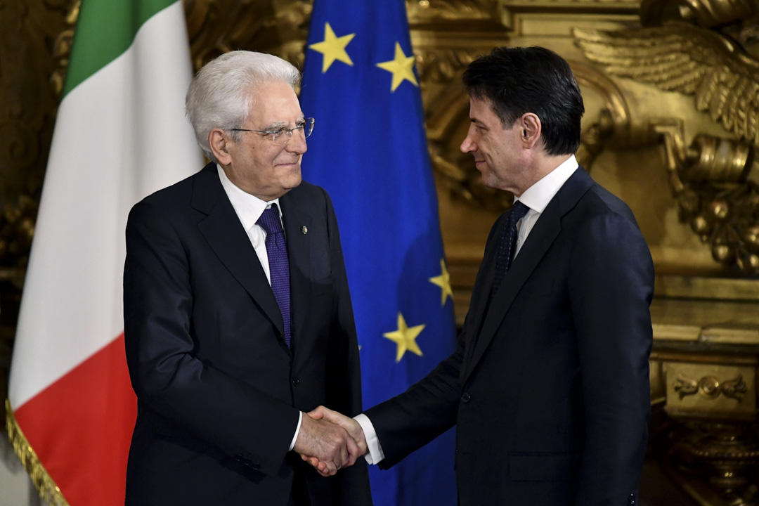 2018年5月31日，朱塞佩·孔特（Giuseppe Conte）再获总统马塔雷拉（Sergio Mattarella）任命为总理，最新组阁名单亦已获接纳，于6月1日宣誓就任。