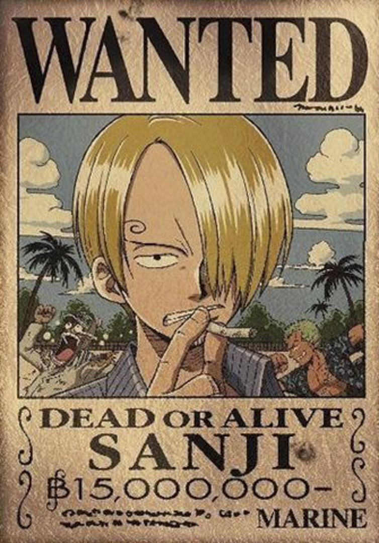 《One Piece 航海王》中19歲的香吉士經常抽菸。