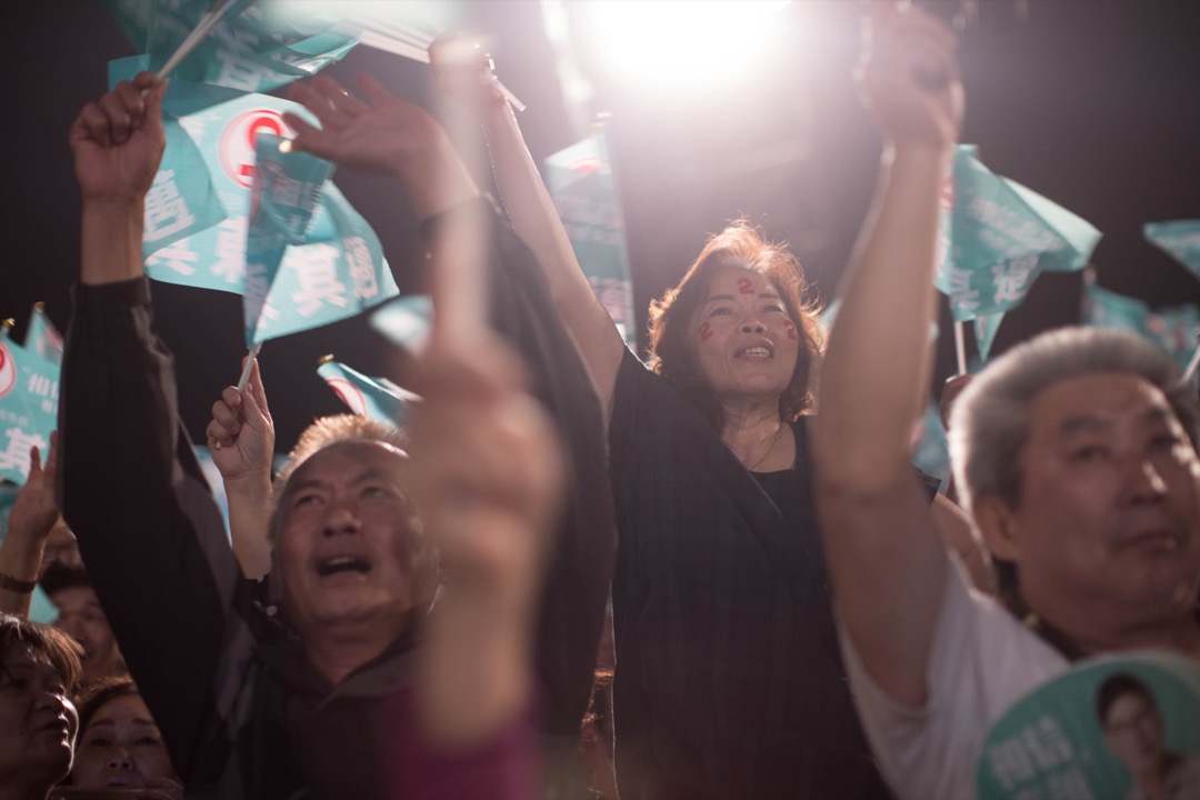 2018年11月23日，台湾高雄市长候选人陈其迈举行选前之夜造势晚会。