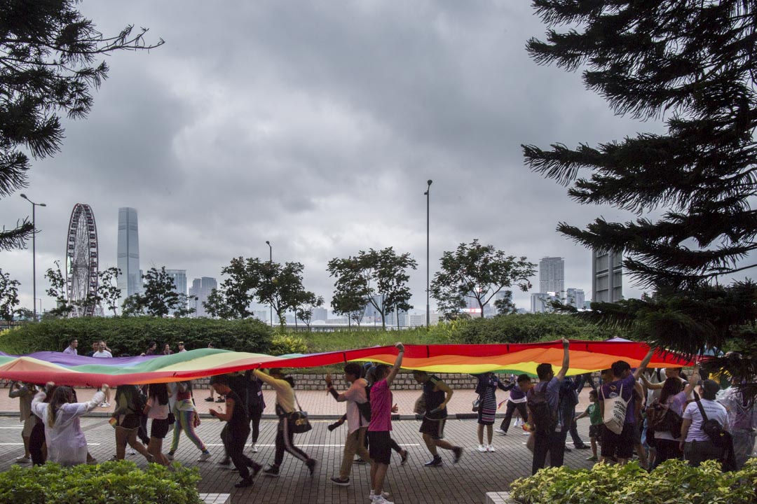 2018年11月17日，香港同志大游行。摄：林振东/端传媒 