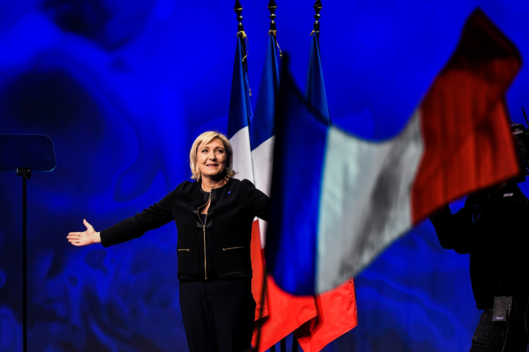 法国总统选举极右翼参选人玛琳勒庞（Marine Le Pen）。