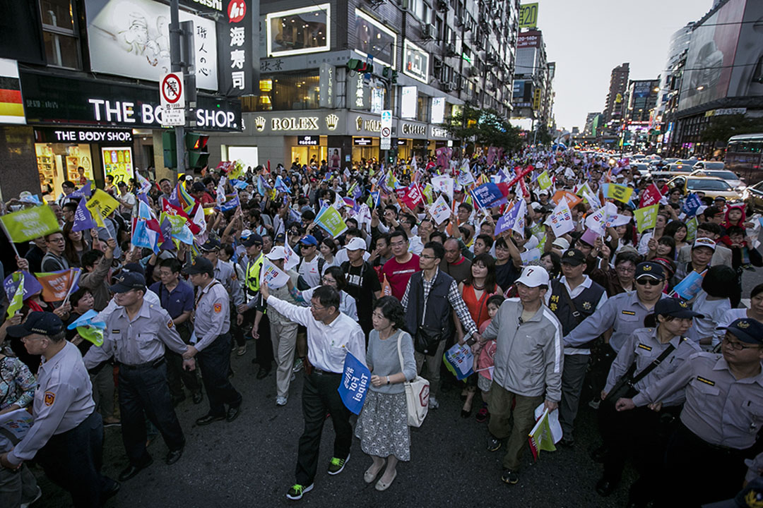 2014年11月23日，台北市長候選人柯文哲。