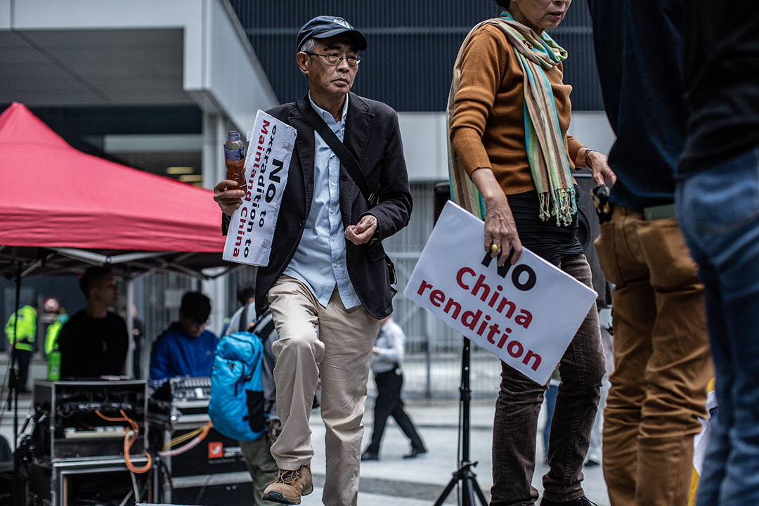 2019年3月31日，林荣基在香港参与“反对修订引渡条例”游行。