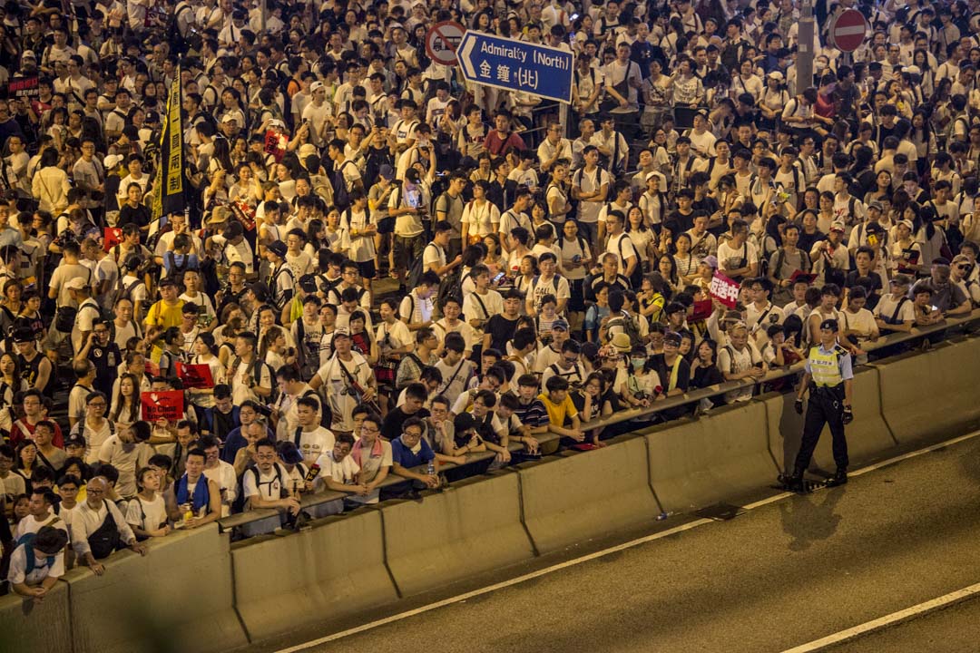 2019年6月9日，民陣發起反對《逃犯條例》修訂的大遊行。