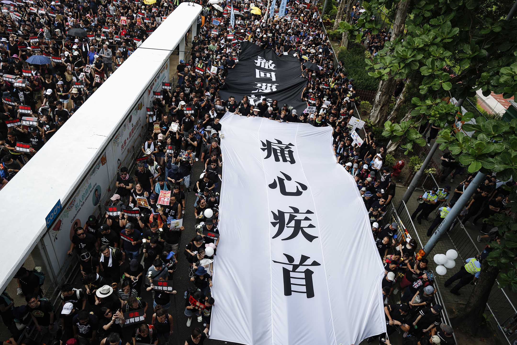 2019年6月16日，香港民阵发起第四次反对《逃犯条例》修订大游行 。