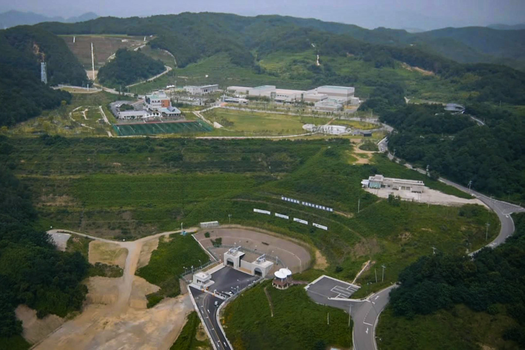 韩国中低阶核废料最终处理场全景。