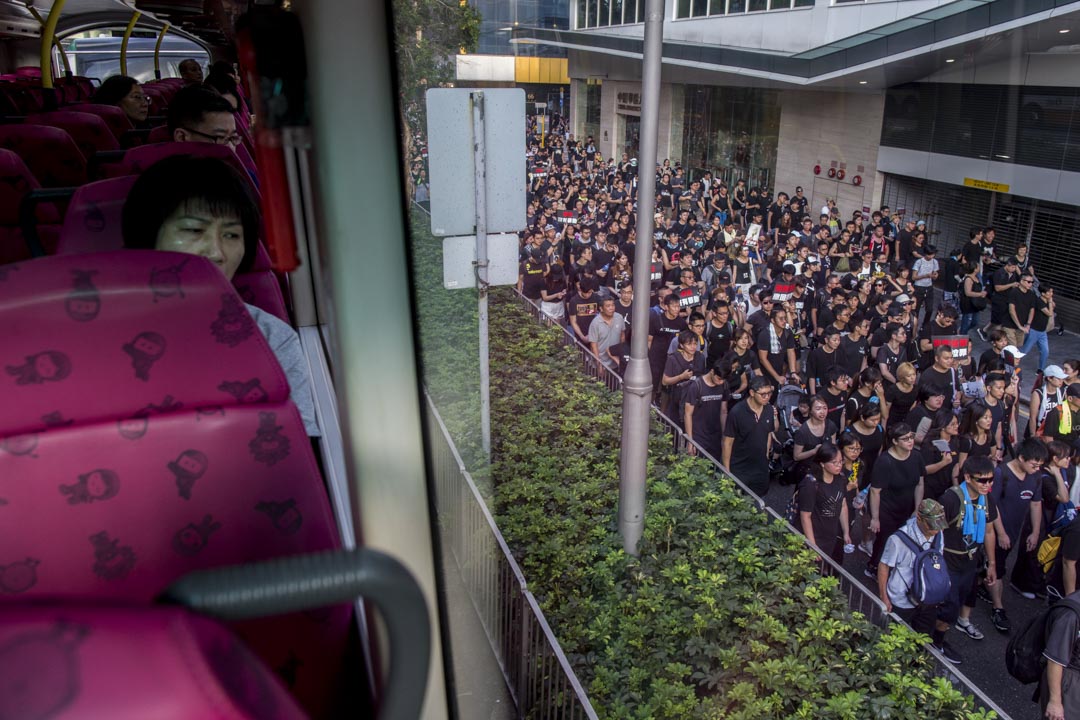 2019年6月16日，香港民陣發起第四次反對《逃犯條例》修訂大遊行 。 