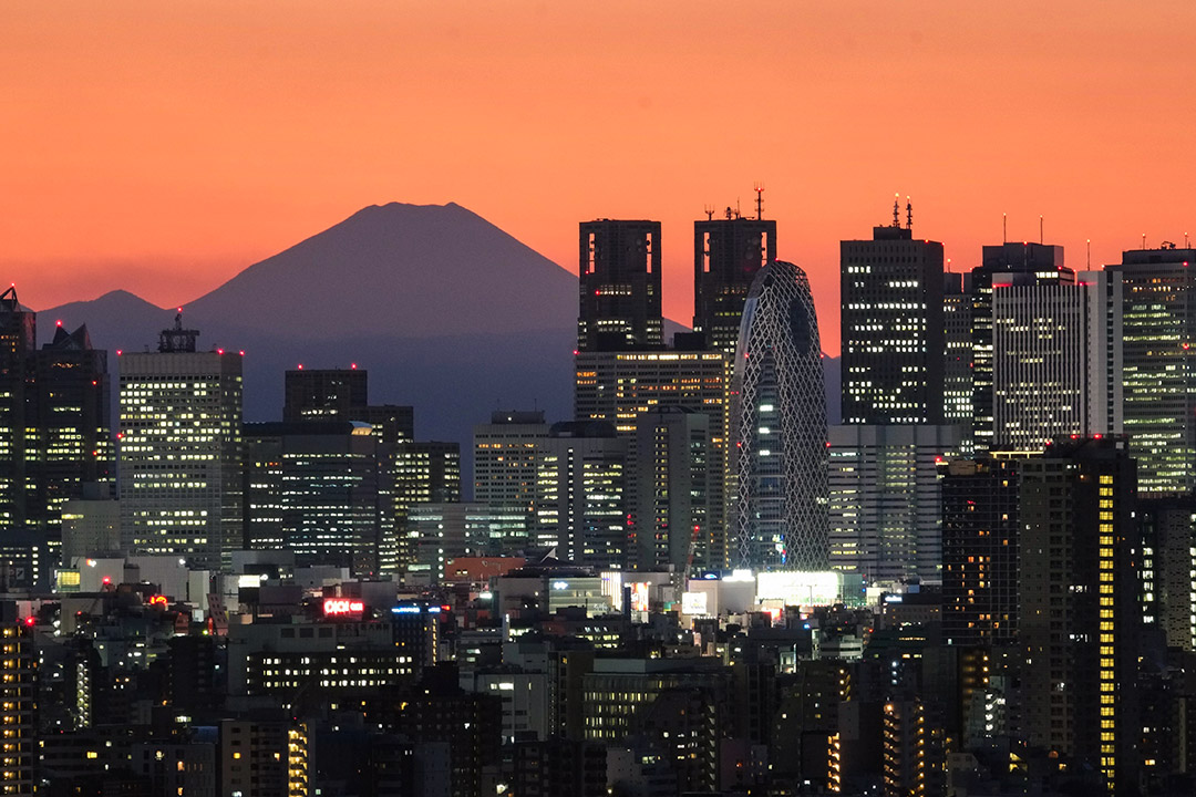 日本富士山。