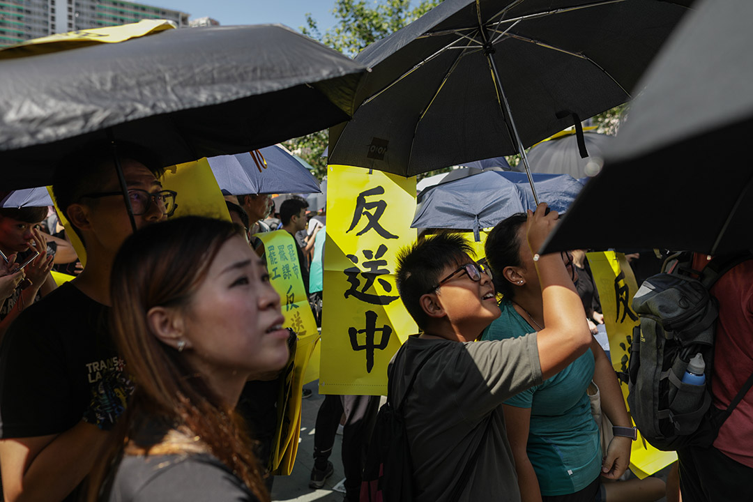 2019年8月5日，黄大仙罢工集会。