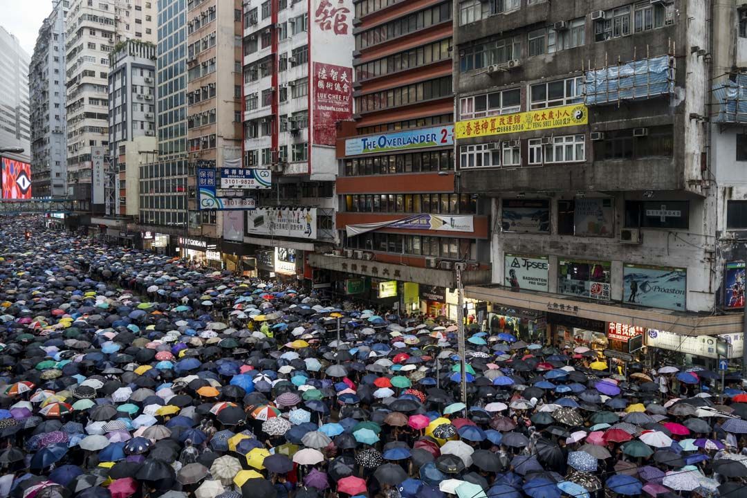 2019年8月18日，民阵发起主题为“止黑暴，制警乱”的流动集会。