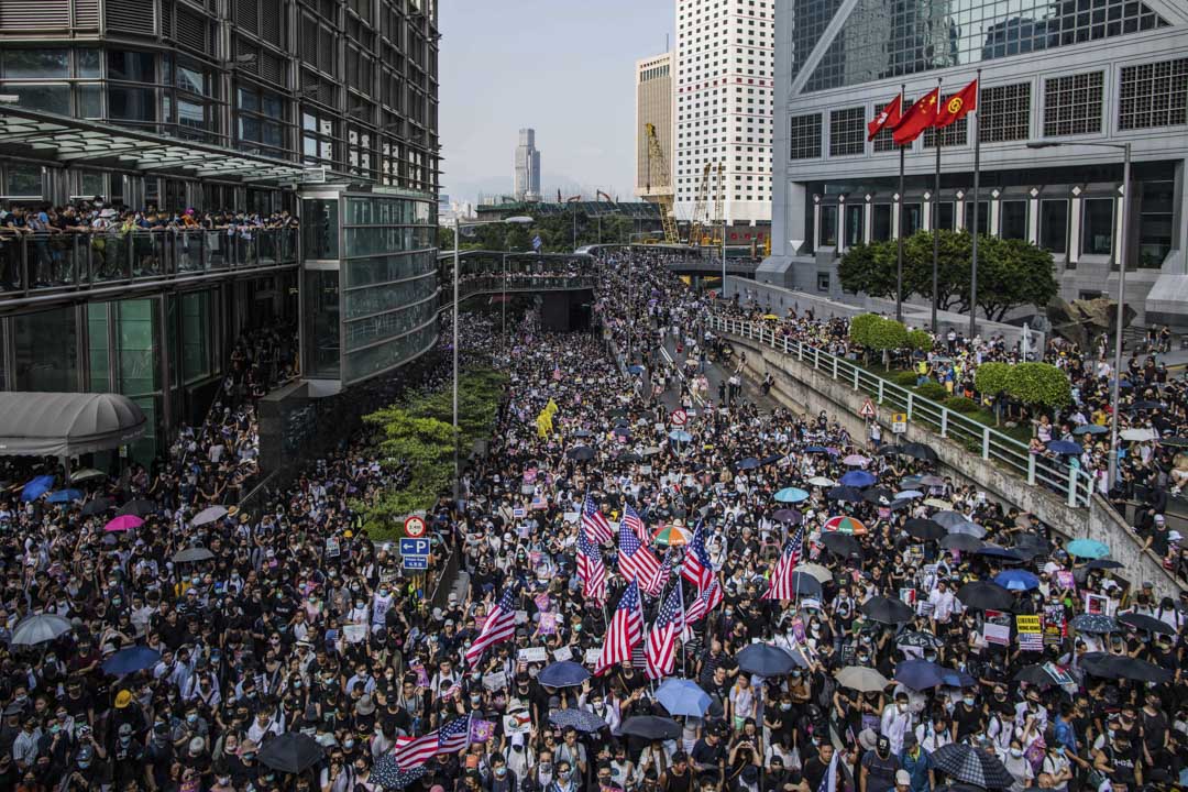 2019年9月8日，有網民發起在中環遮打花園舉行「香港人權與民主祈禱會」，隨後遊行至美國駐港總領事館。