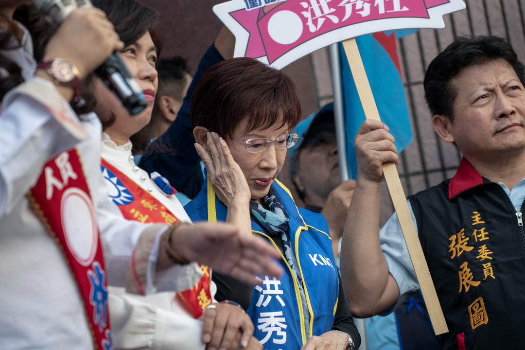 国民党台南立委候选人洪秀柱。