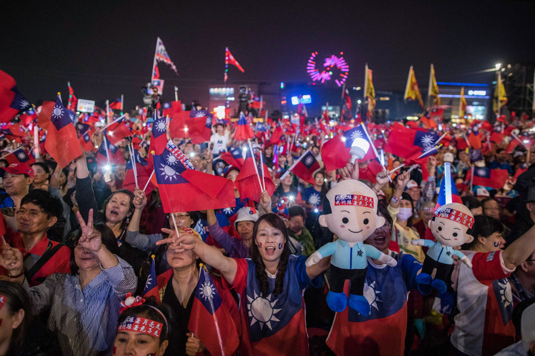 2020年1月10日选前之夜，韩国瑜在高雄举行造势晚会。