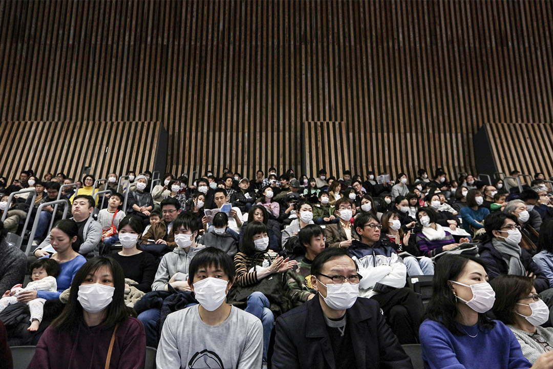 当地时间2020年2月2日，日本东京，有明体育馆落成，并举行开幕式，该场馆将作为奥运排球和残奥轮椅篮球的比赛场地。