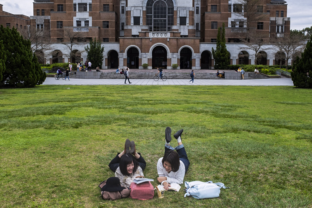 2020年2月，国立台湾大学的校园内。