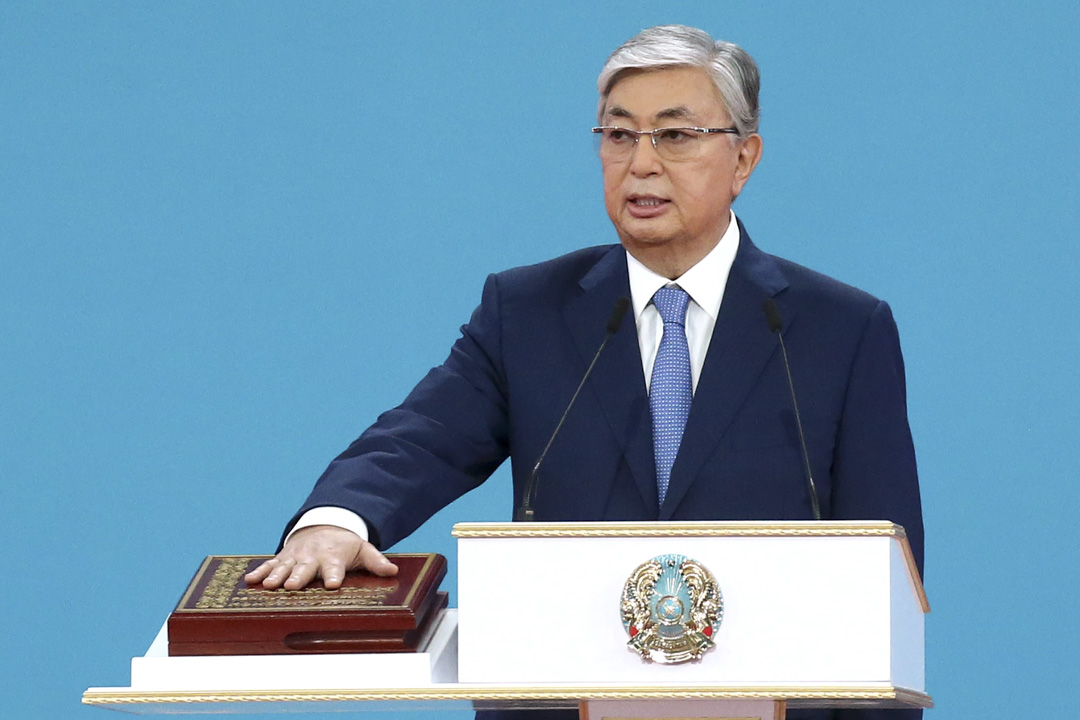 2019年6月12日：Kassym-Jomart Tokayev 宣誓就职成为哈萨克斯坦总统。