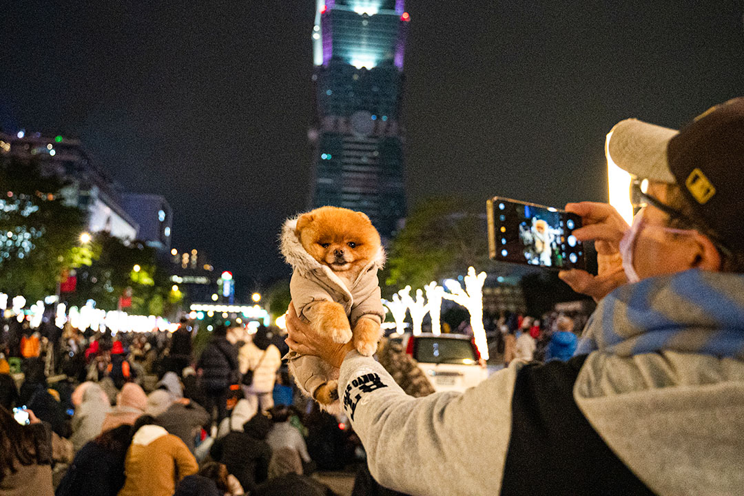 2020年12月31日，台北跨年倒数活动。