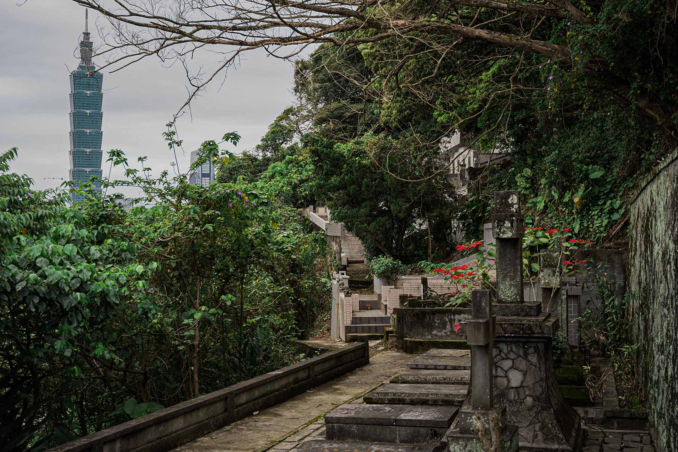 台北六張犁墓園。