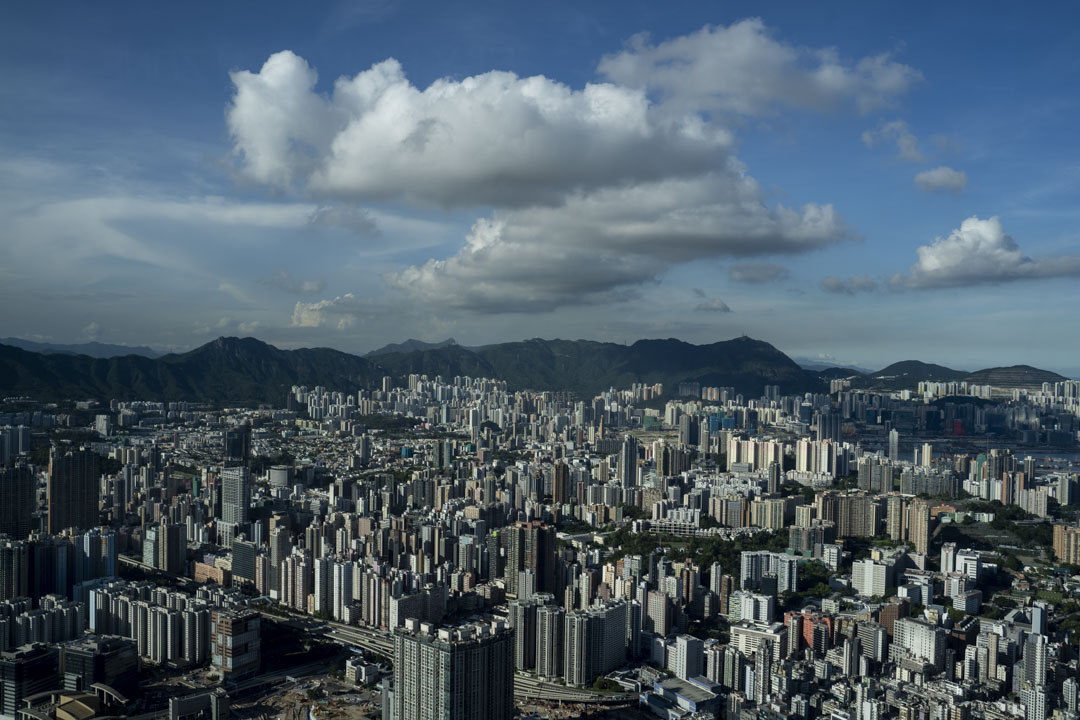 香港九龙区的高楼住宅。