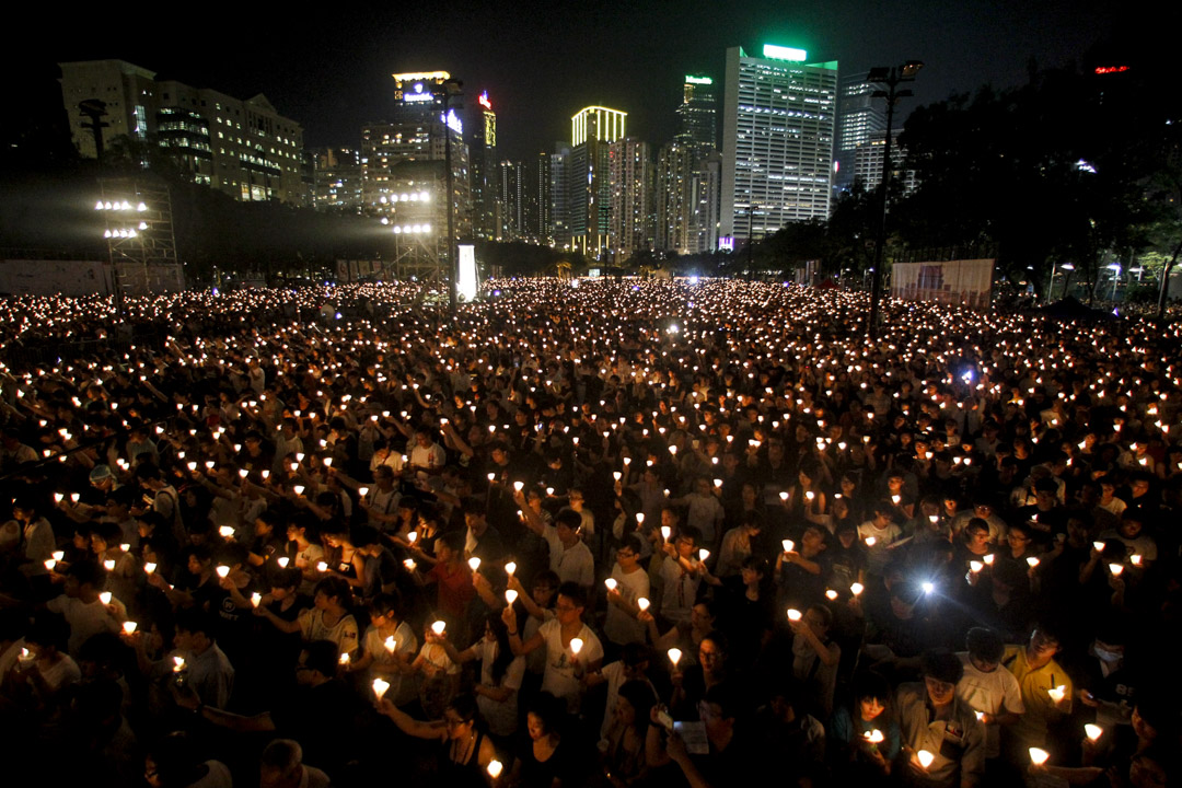 2012年6月4日，维园烛光晚会共18万人出席，破历年纪录。