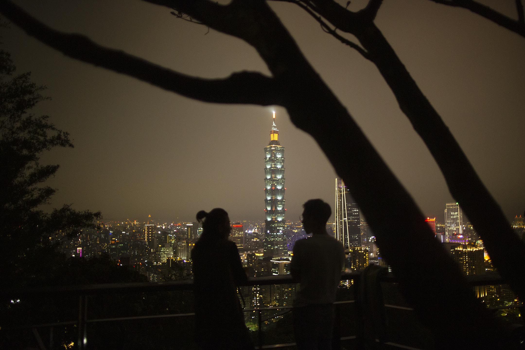 2020年4月1日，台北夜景。