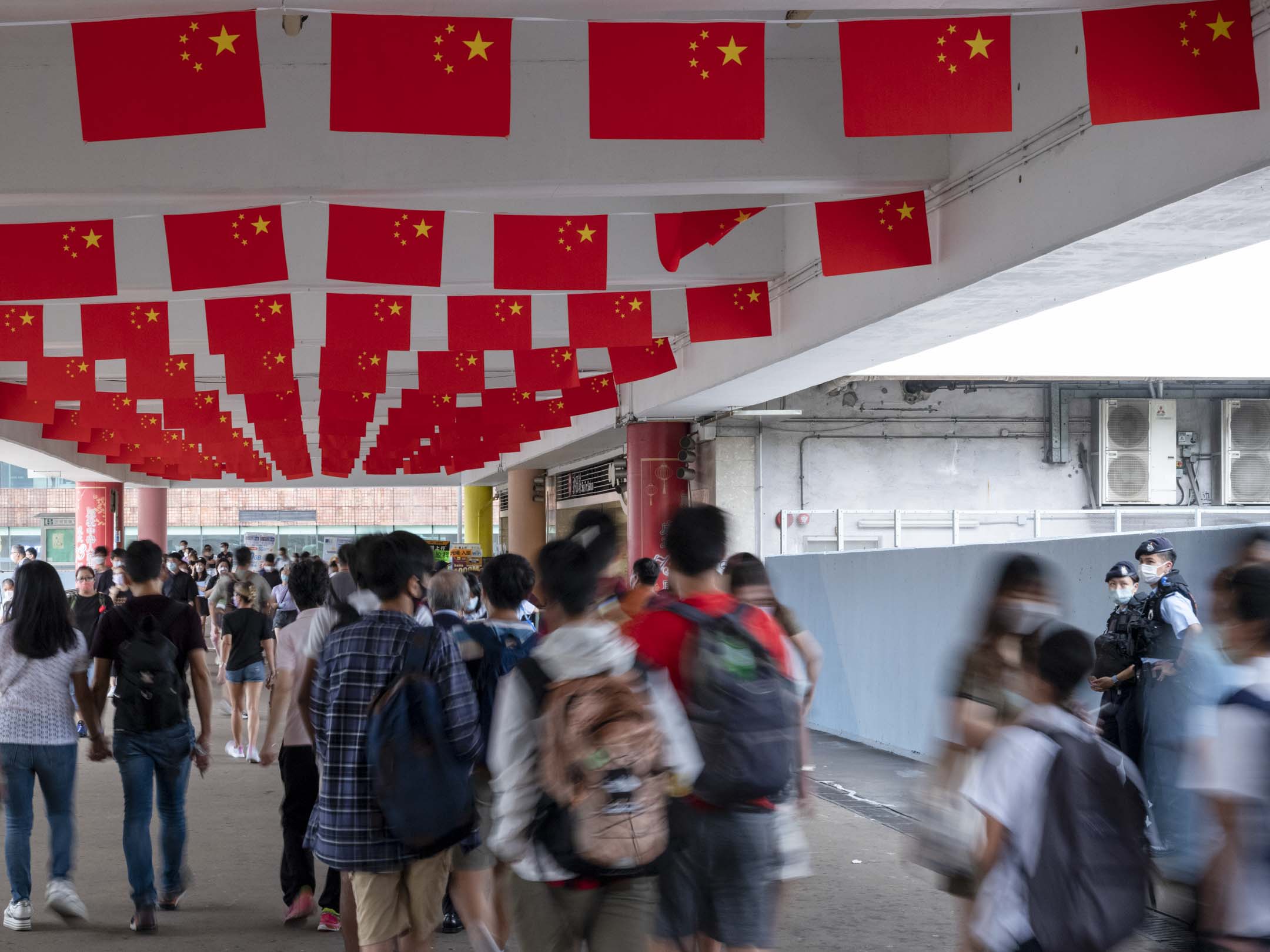 2022年9月30日，沙田港鐵站。