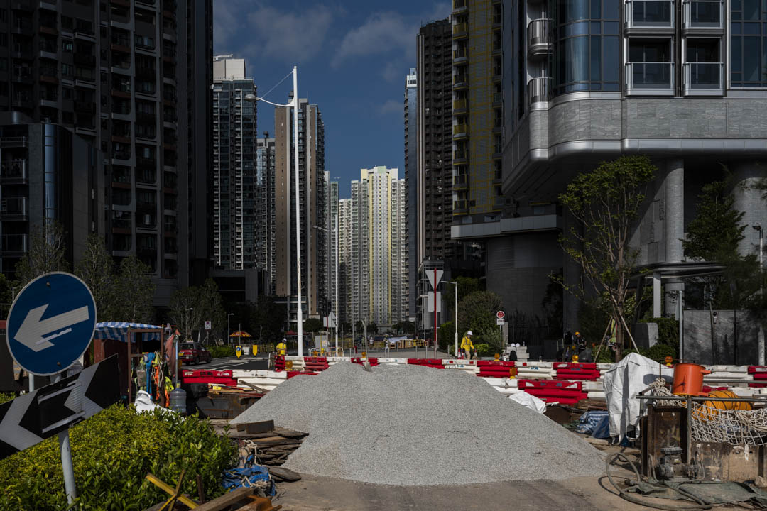 2022年11月10日，香港启德的私人住宅楼盘。