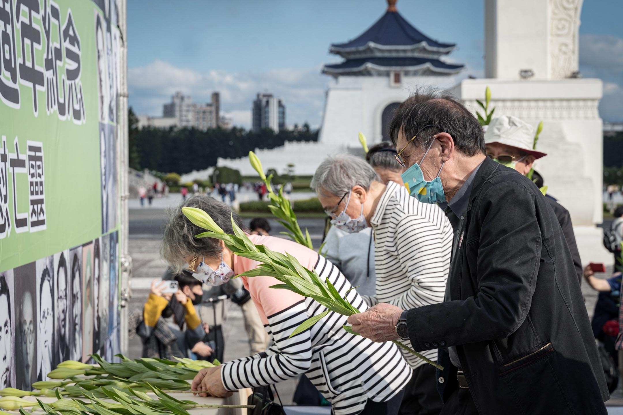 2023年2月28日，台北自由广场，台湾国家联盟自行于自由广场举办二二八七十六周年纪念会。