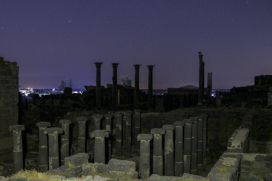 2017年9月19日，叙利亚布斯拉（Bosra）的罗马圆形剧场。摄：Alaa Al-Faqir/Reuters/达志影像 