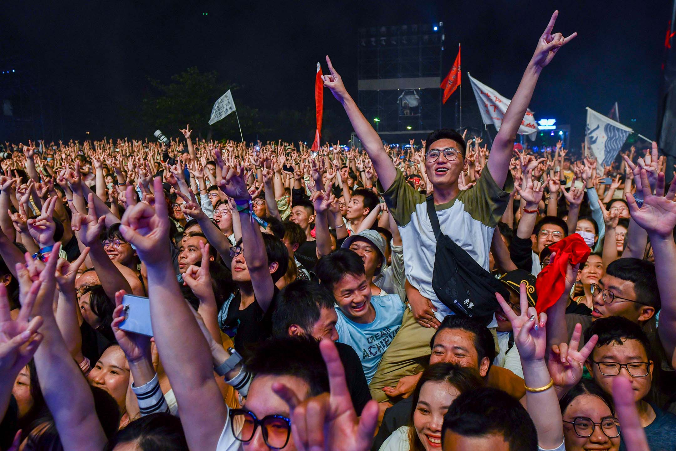 2023年3月19日，中國海口，迷笛音樂節。攝：Luo Yunfei/China News Service/VCG via Getty Images