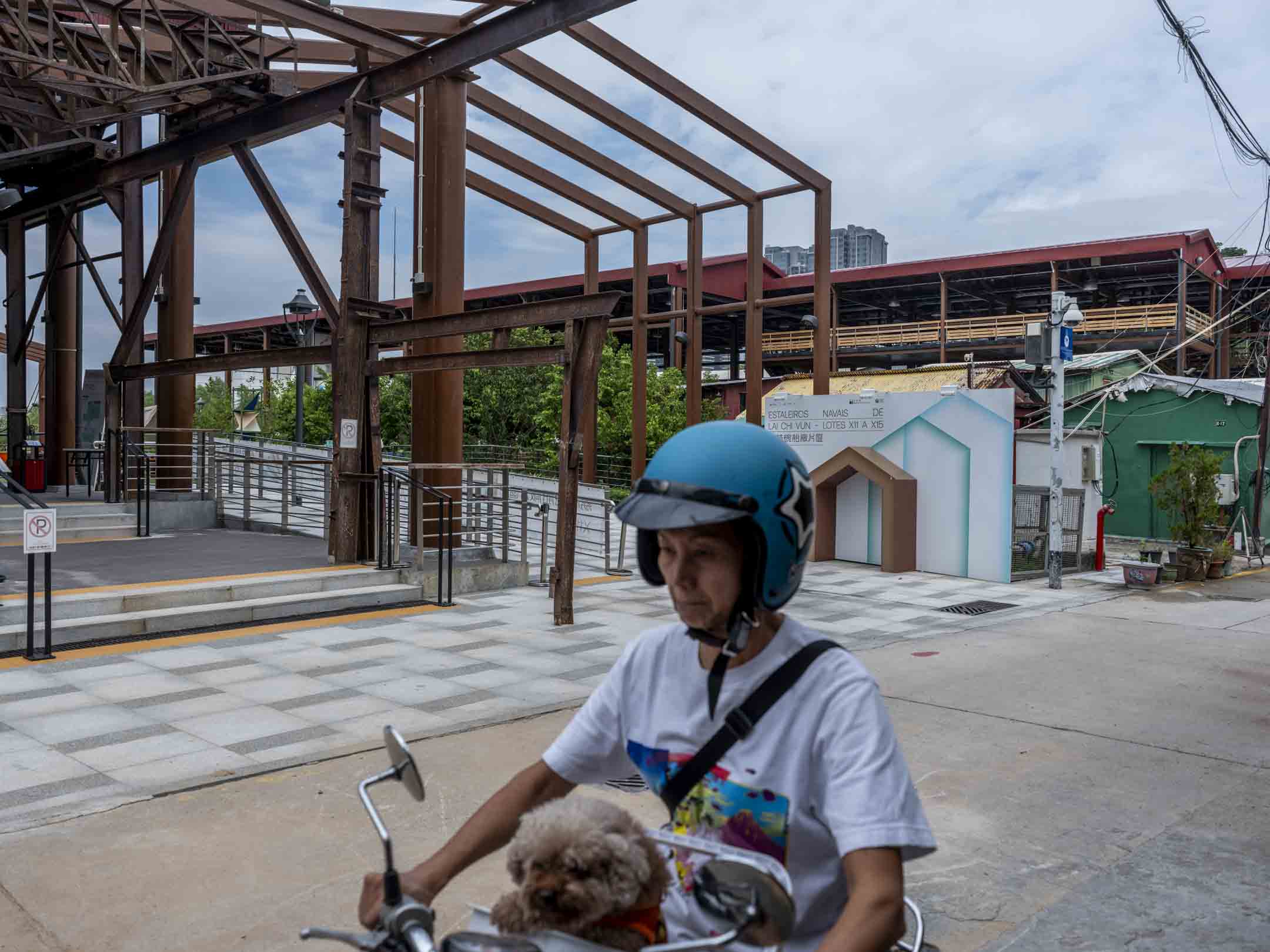 银娱参与活化的路环荔枝碗船厂片区。摄：林振东/端传媒 