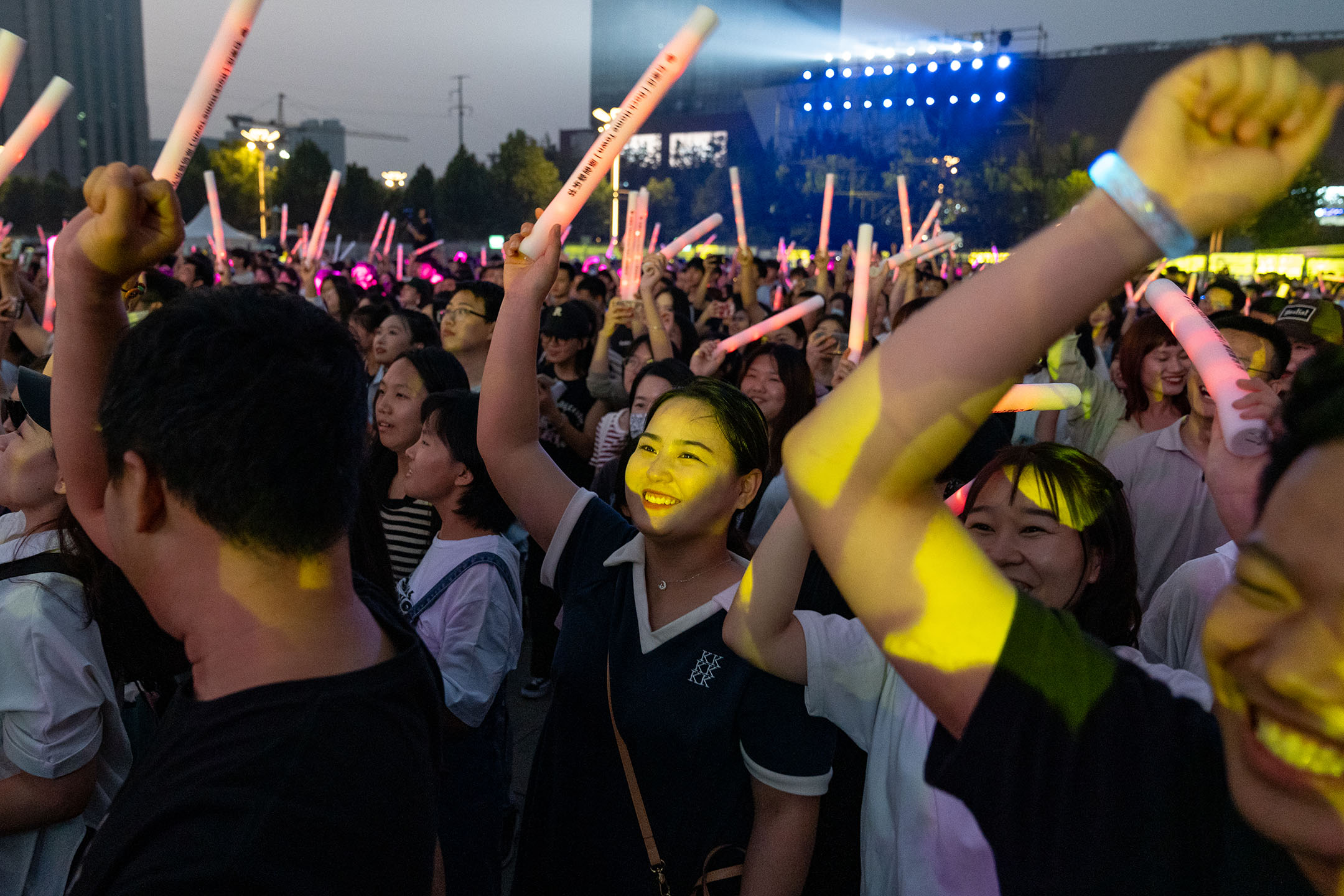 2023年9月4日，石家庄摇音乐节。摄：Andrea Verdelli/Bloomberg via Getty Images