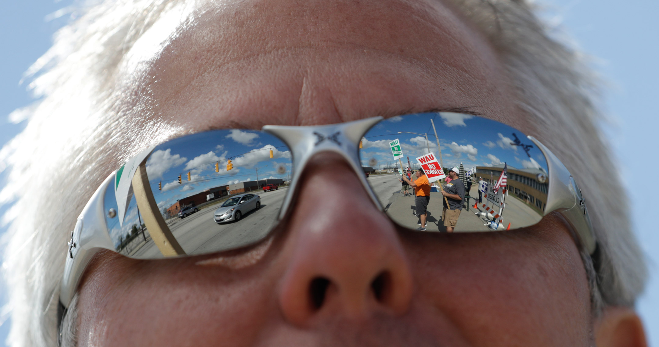 2019年9月23日，美國俄亥俄州，通用汽車工人罷工。攝：Tony Dejak/AP/達志影像