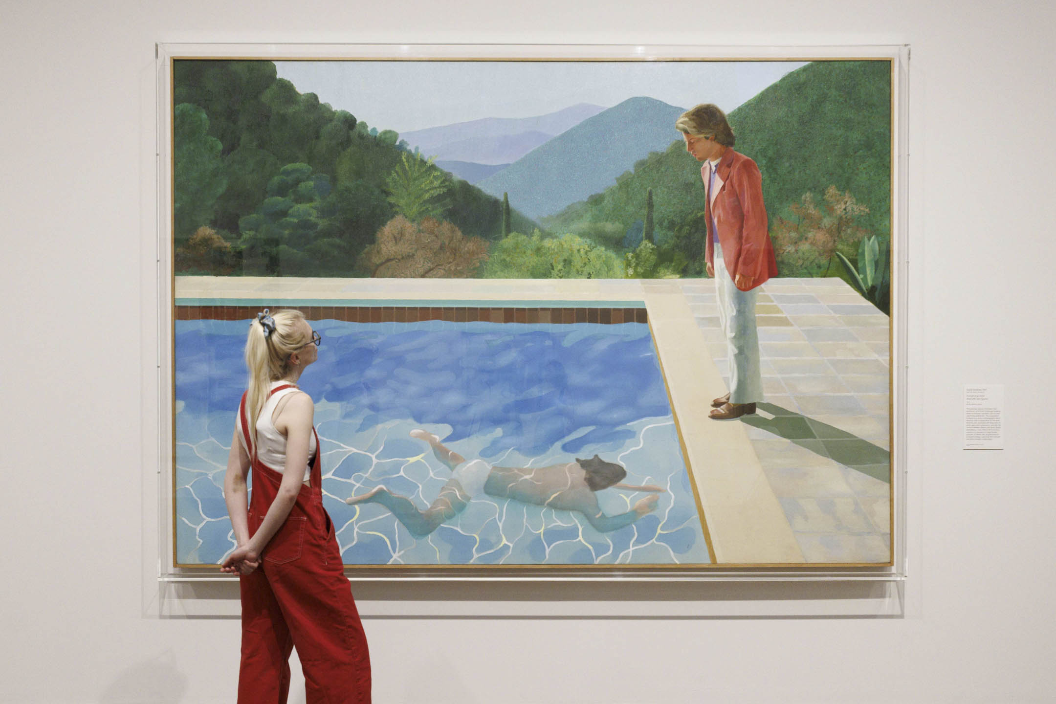 2023年6月12日，伦敦泰特现代美术馆新举办的 David Hockney 展览。摄：Belinda Jiao/PA Images via Getty Images