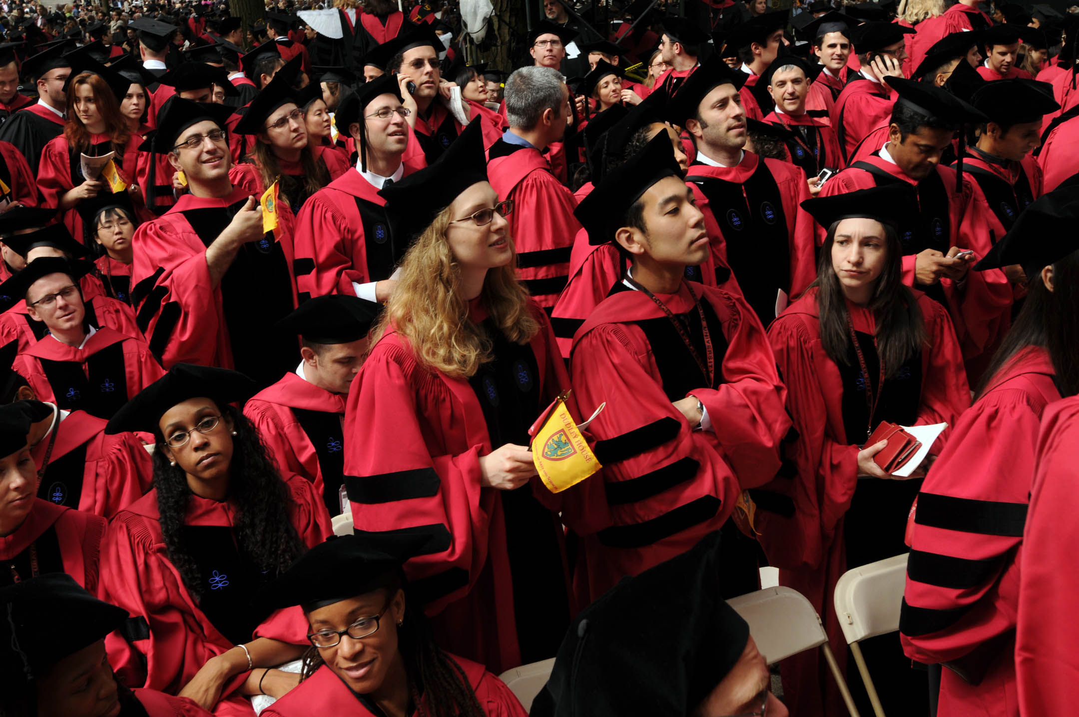 2009年6月4日，美国，哈佛大学的毕业礼。摄：Darren McCollester/Getty Images