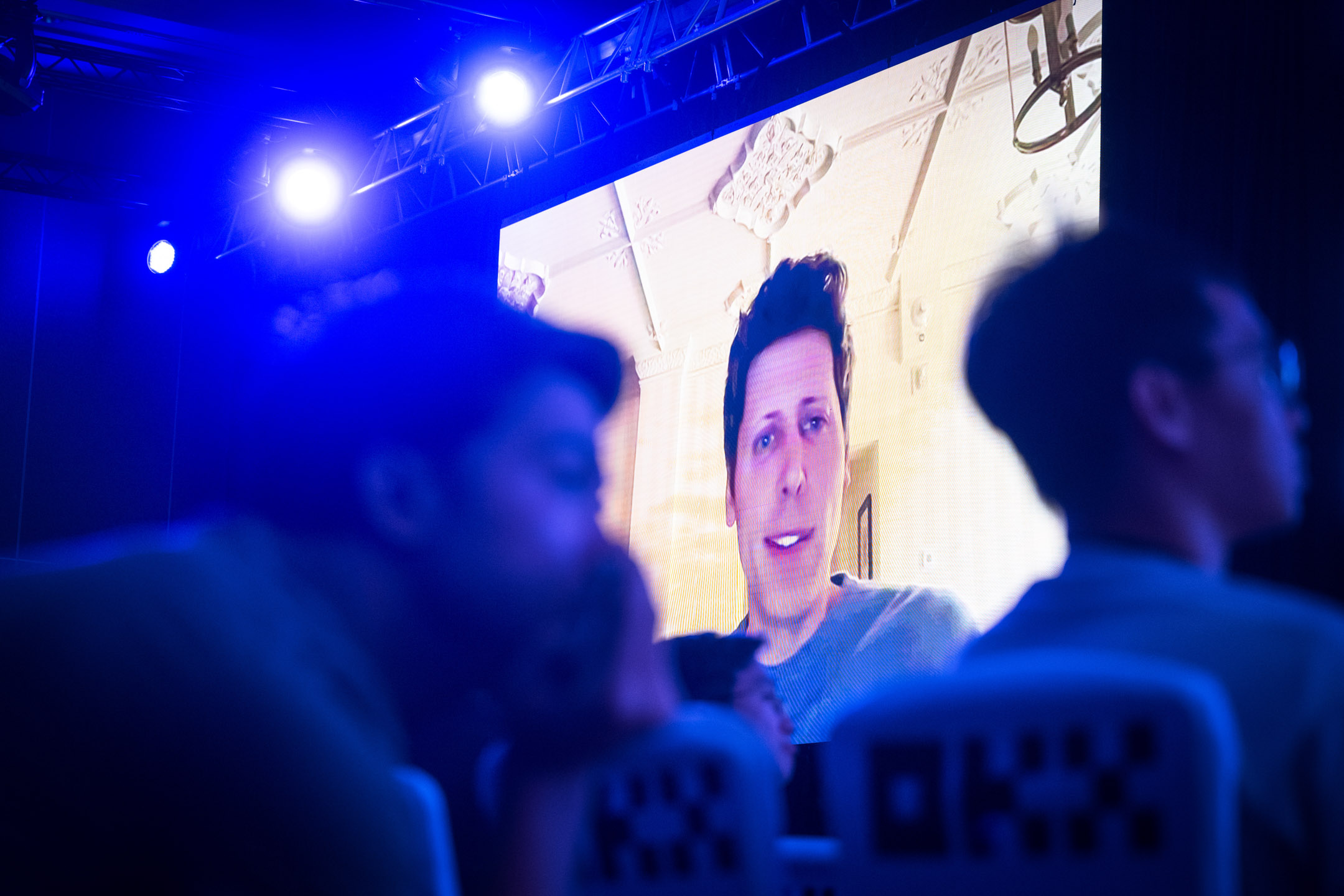 2023年9月14日，新加坡，OpenAI 执行长 Sam Altman 在 Token2049 会议上发表演讲。摄：Joseph Nair/Bloomberg via Getty Images