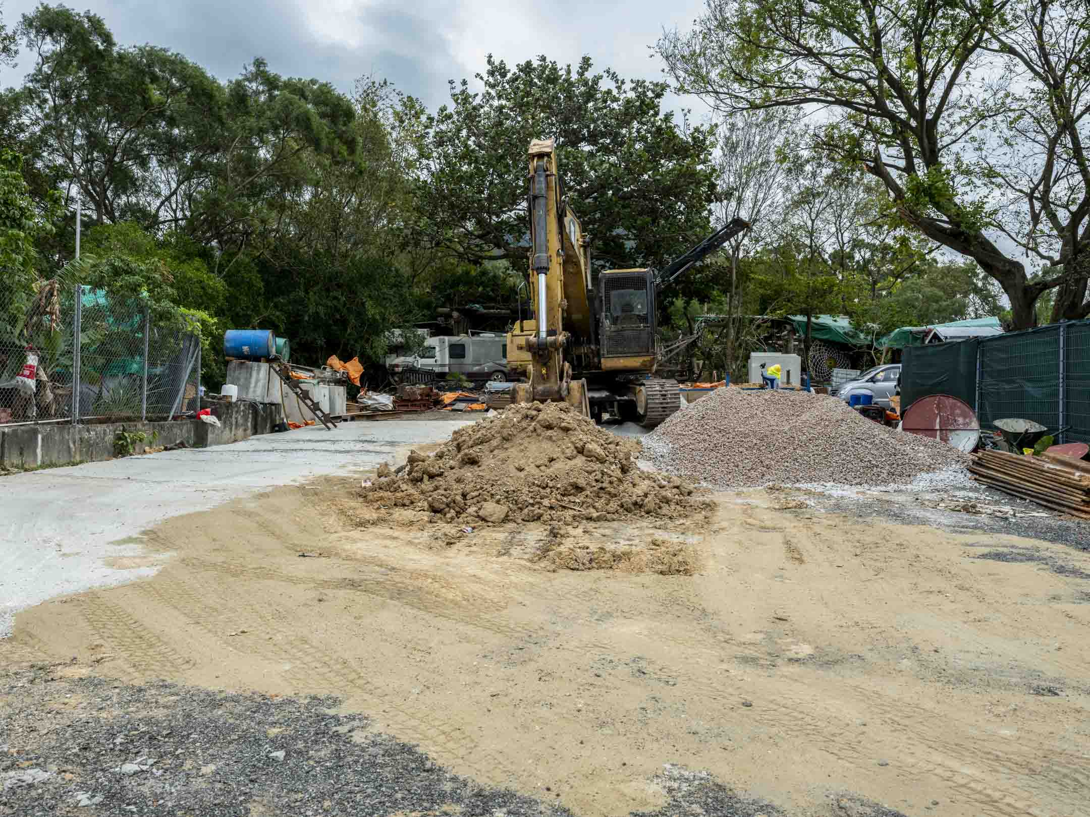 贝澳的一块建筑工地。摄：林振东/端传媒