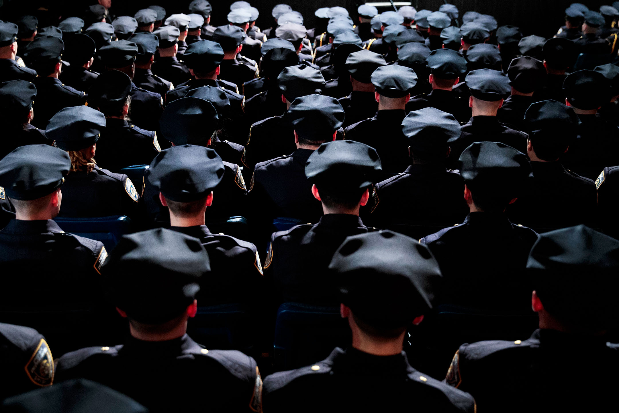 2017年3月30日，美国纽约，警察学院毕业典礼。摄： Drew Angerer/Getty Images