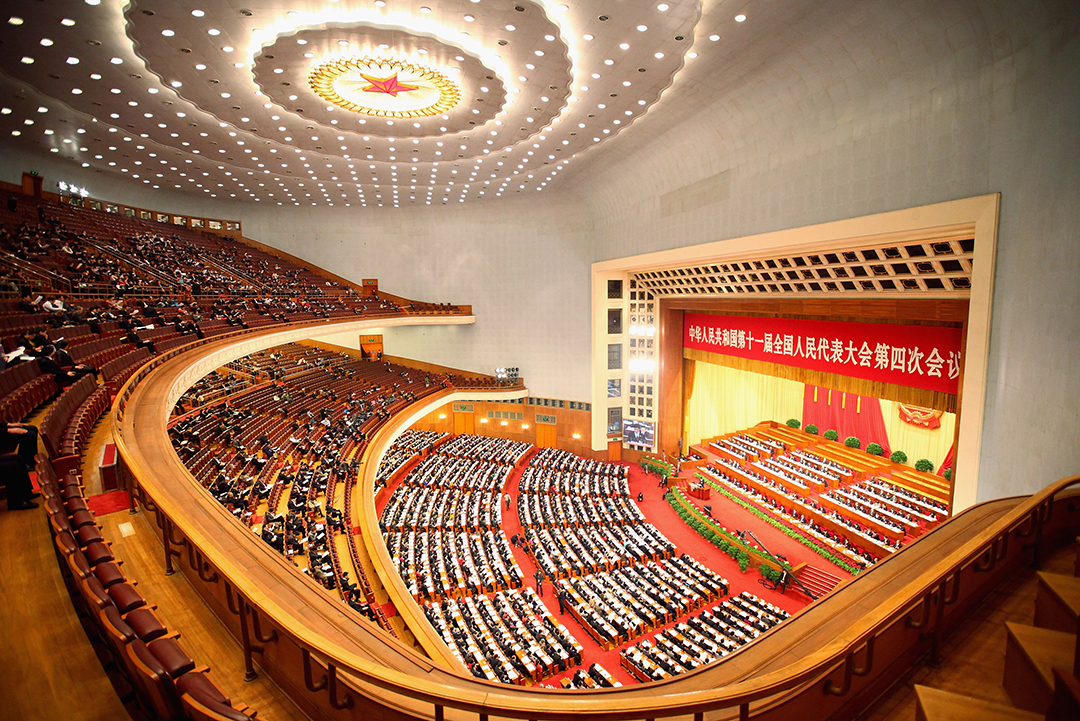 2011年3月11日,北京,人民大会堂。 摄:Feng Li/GETTY