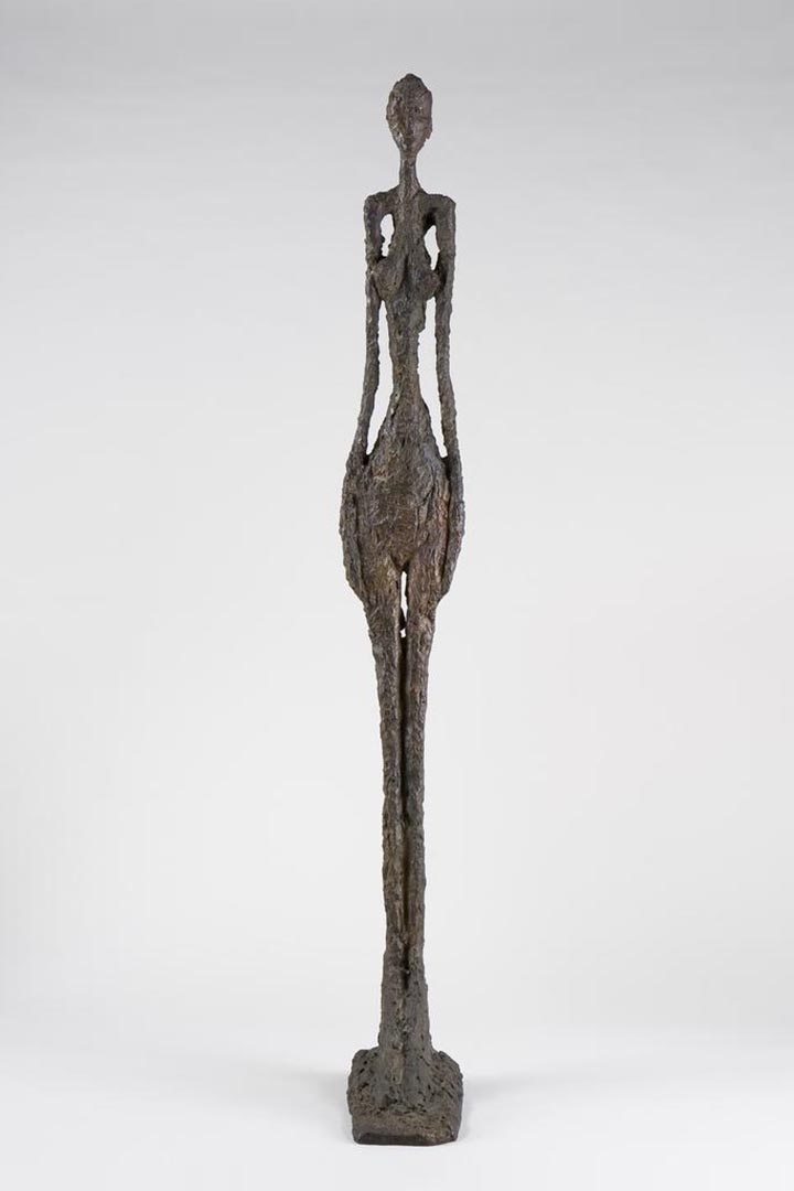 贾科梅蒂 Tall Woman IV，1960，贾科梅蒂基金会藏品