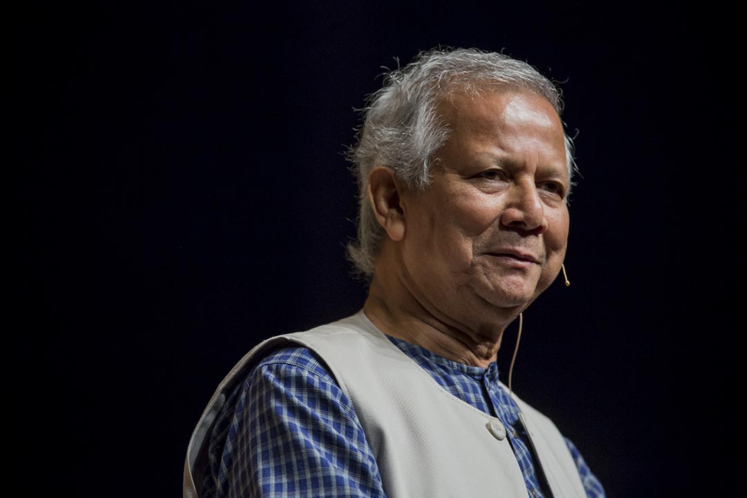 穆罕默德．尤努斯（Muhammad Yunus）。摄：罗国辉／端传媒